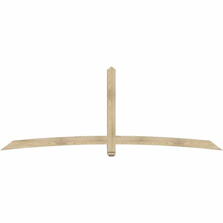 Ekena Millwork Bellingham Rough Sawn Timber Gable Bracket, Douglas Fir, 108"W x 40"H x 4"D x 4"F, 9/12 Pitch GBW108X40X0404BEL00RDF